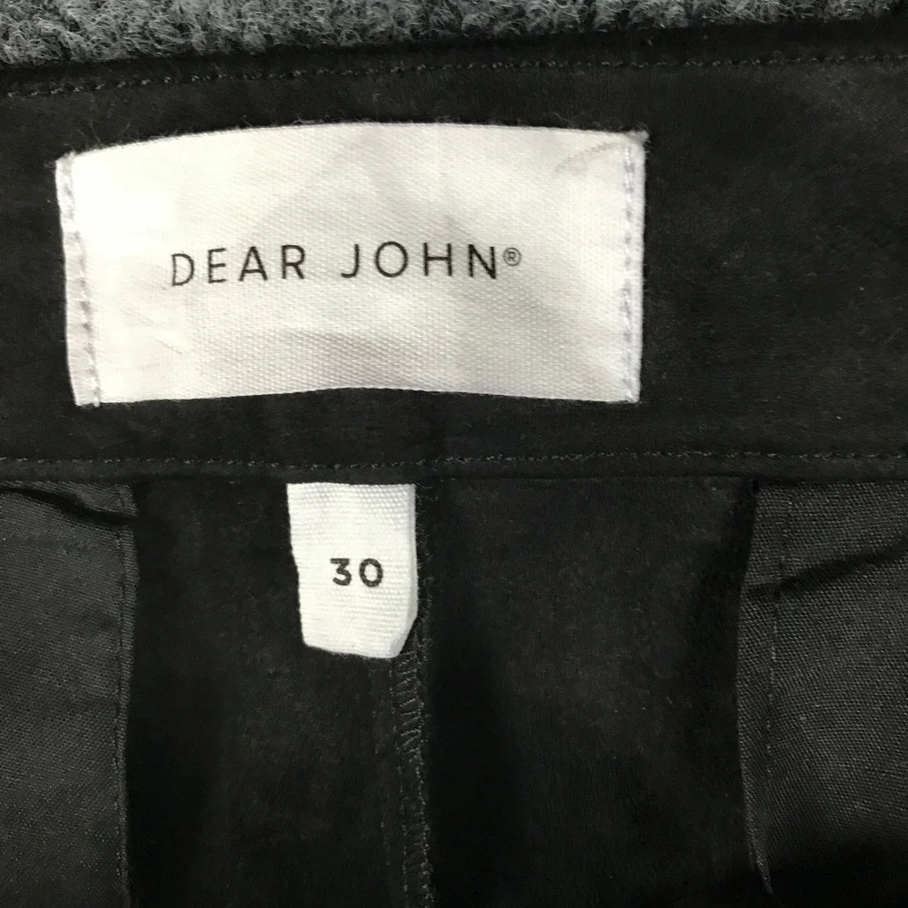 Dear John Faux Suede Studded Wide Leg Pants Womens 32x30 (Tag 30) Black